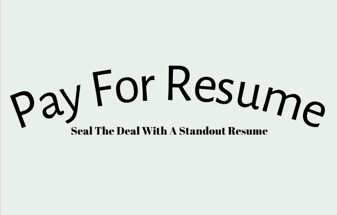 pay for resume logo